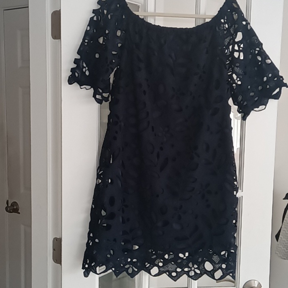 Navy Lace Dress